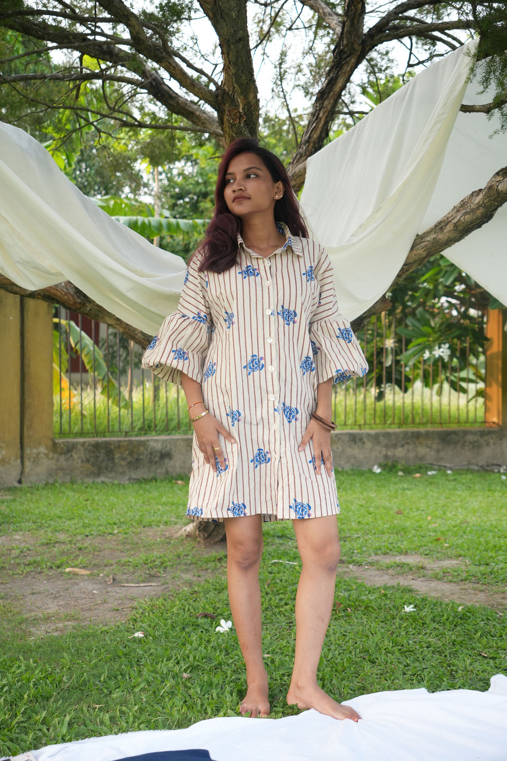 The Stripey Turtle Shirt Dress